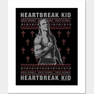 Shawn Michaels Heartbreak Kid Christmas Ugly Posters and Art